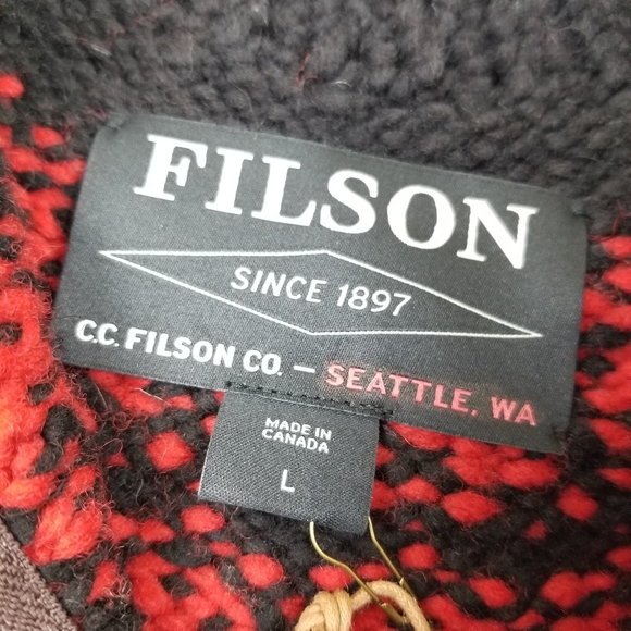 NWT Filson Handmade Eagle Peak Wool Cardigan - Picture 10 of 16